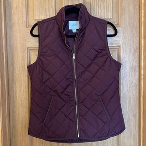 Old Navy Purple/Maroon Quilted Vest